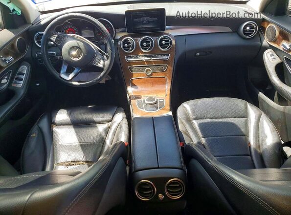 55SWF4JB8HU196250 2017 MERCEDES-BENZ C White Вид панелі приладів