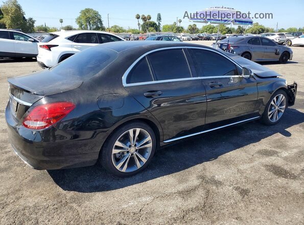55SWF4JB8HU197009 2017 MERCEDES-BENZ C Black Tył prawy