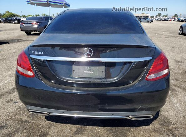 55SWF4JB8HU197009 2017 MERCEDES-BENZ C Black Widok z tyłu