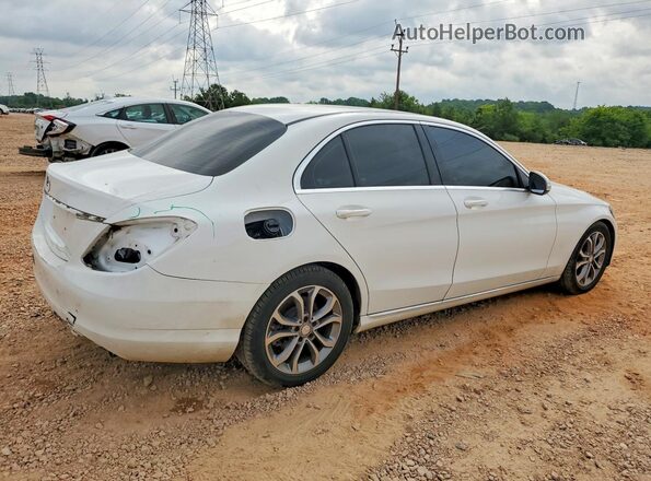 55SWF4JB8HU202872 2017 MERCEDES-BENZ C White Tył prawy
