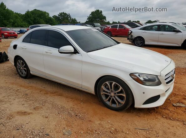 55SWF4JB8HU202872 2017 MERCEDES-BENZ C White Przód prawy
