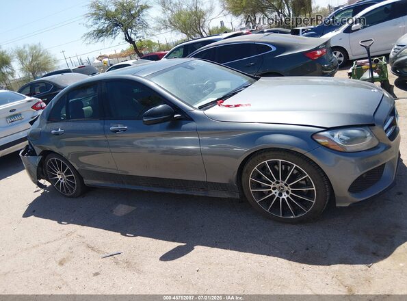 55SWF4JB8HU226248 2017 MERCEDES-BENZ C-CLASS Серый Вид щитка приборов