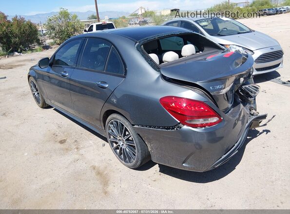 55SWF4JB8HU226248 2017 MERCEDES-BENZ C-CLASS Серый Задняя левая четверть