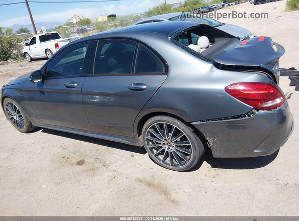 55SWF4JB8HU226248 2017 MERCEDES-BENZ C-CLASS Серый Вид задней части салона