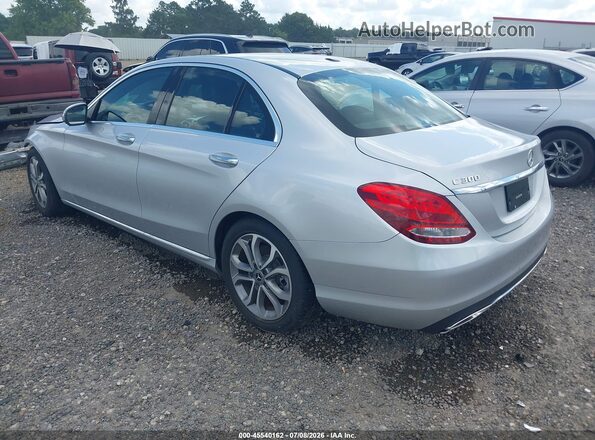 55SWF4JB8JU240091 2018 MERCEDES-BENZ C-CLASS Silver Tył lewy