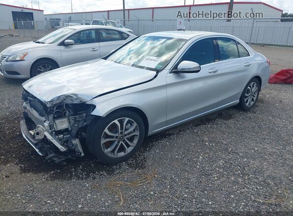 55SWF4JB8JU240091 2018 MERCEDES-BENZ C-CLASS Silver Przód lewy