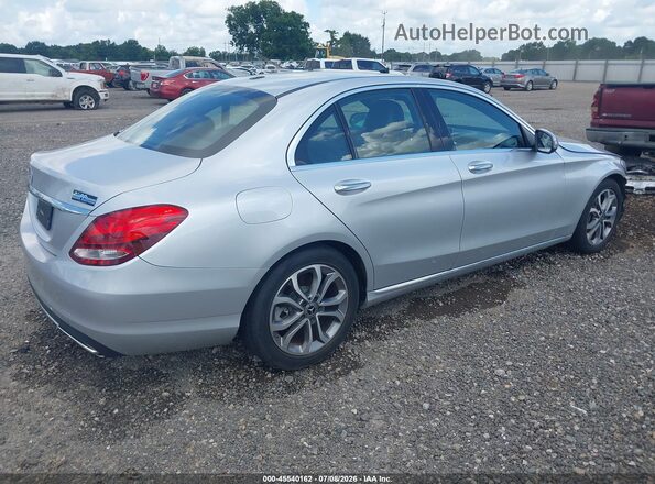 55SWF4JB8JU240091 2018 MERCEDES-BENZ C-CLASS Silver Tył prawy