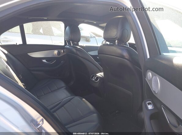 55SWF4JB8JU240835 2018 MERCEDES-BENZ C-CLASS Silver VIN კოდის სტიკერის ხედი