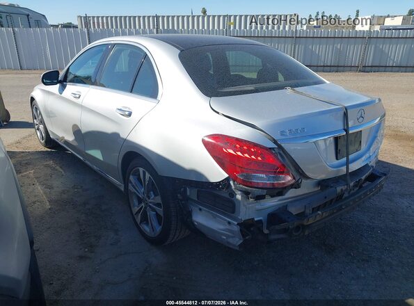 55SWF4JB8JU240835 2018 MERCEDES-BENZ C-CLASS Silver უკანა მარცხენა
