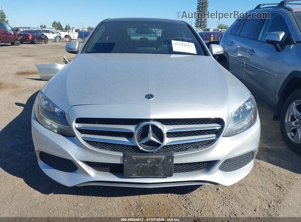 55SWF4JB8JU240835 2018 MERCEDES-BENZ C-CLASS Silver უკანა სალონის ხედი