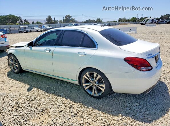 55SWF4JB8JU241175 2018 MERCEDES-BENZ C White Rear left