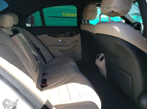 55SWF4JB8JU241175 2018 MERCEDES-BENZ C White Rear seats view