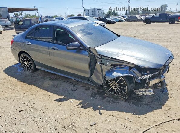 55SWF4JB8JU243752 2018 MERCEDES-BENZ C Gray Delantero derecho