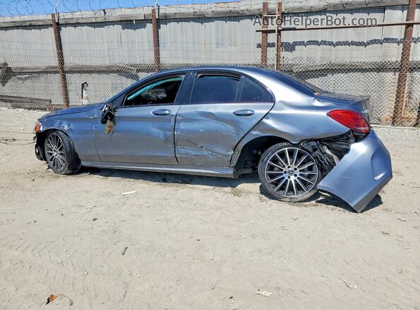 55SWF4JB8JU243752 2018 MERCEDES-BENZ C Gray Trasero izquierdo