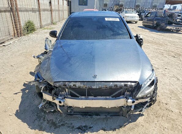 55SWF4JB8JU243752 2018 MERCEDES-BENZ C Gray Vista frontal
