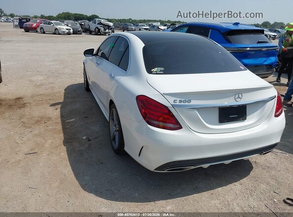 55SWF4JB8JU246375 2018 MERCEDES-BENZ C-CLASS White Rear left