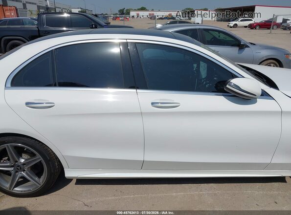 55SWF4JB8JU246375 2018 MERCEDES-BENZ C-CLASS White Rear interior view