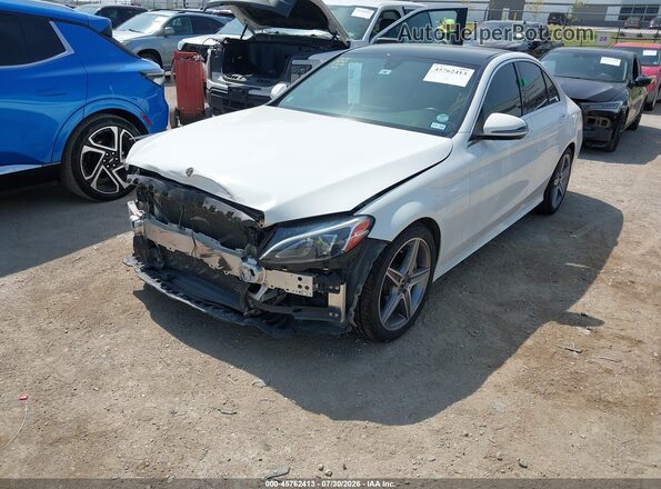 55SWF4JB8JU246375 2018 MERCEDES-BENZ C-CLASS White Front left
