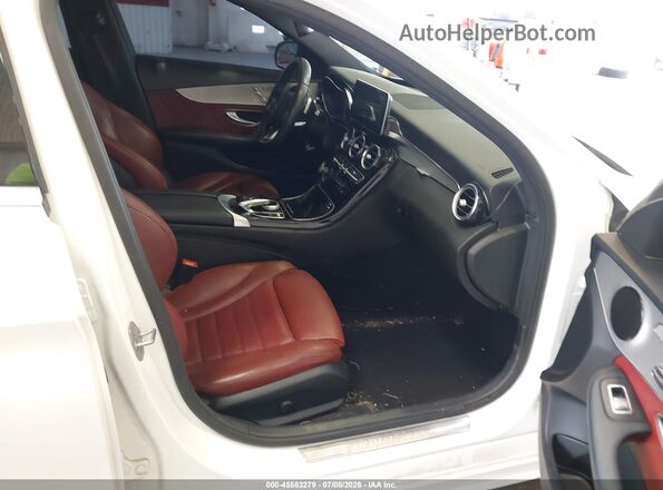 55SWF4JB8JU246859 2018 MERCEDES-BENZ C-CLASS White Widok wnętrza z przodu