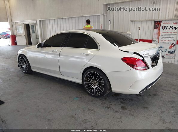 55SWF4JB8JU246859 2018 MERCEDES-BENZ C-CLASS White Tył lewy