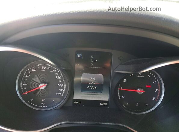 55SWF4JB8JU274869 2018 MERCEDES-BENZ C White Սարքավորումների վահանակի տեսք