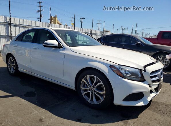 55SWF4JB8JU274869 2018 MERCEDES-BENZ C White Առջևի աջ