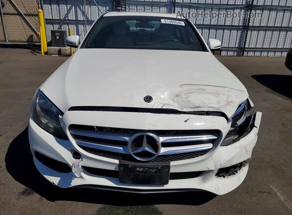 55SWF4JB8JU274869 2018 MERCEDES-BENZ C White Դիմացի տեսք