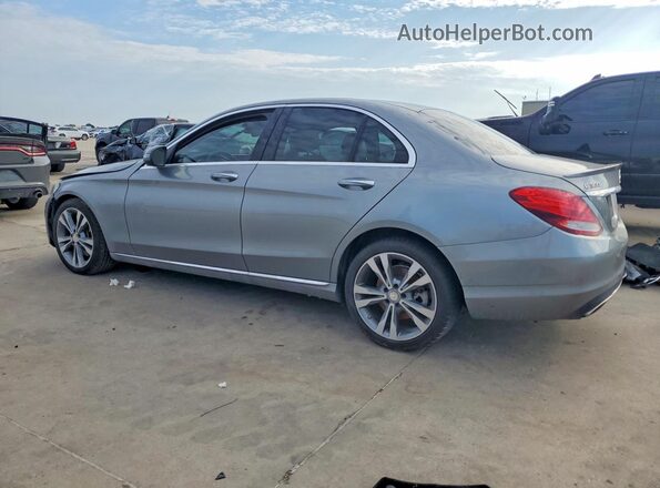 55SWF4JB9GU145581 2016 MERCEDES-BENZ C Серый Задняя левая четверть