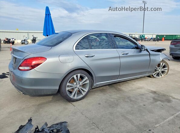 55SWF4JB9GU145581 2016 MERCEDES-BENZ C Серый Задняя правая четверть