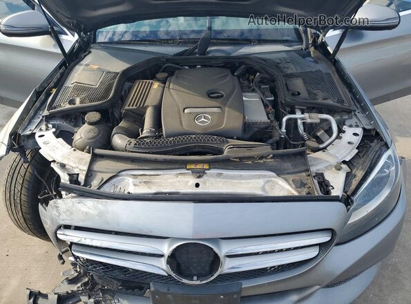 55SWF4JB9GU145581 2016 MERCEDES-BENZ C Серый Вид задней части салона