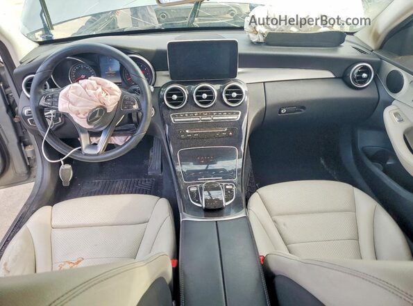 55SWF4JB9GU145581 2016 MERCEDES-BENZ C Серый Вид панели приборов