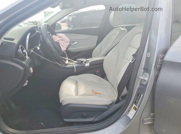 55SWF4JB9GU145581 2016 MERCEDES-BENZ C Серый Вид салона спереди
