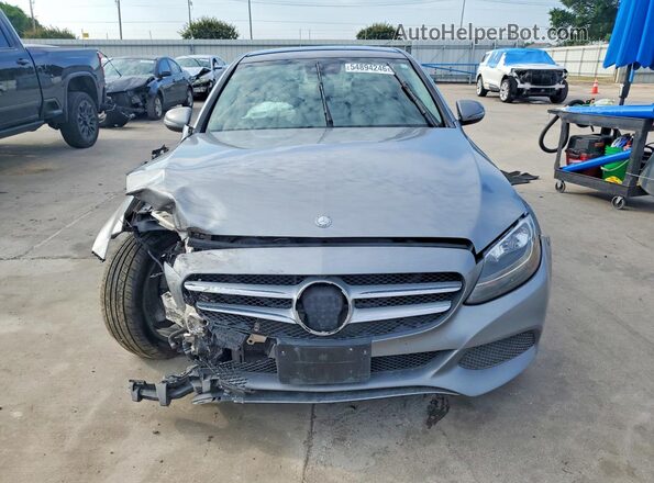 55SWF4JB9GU145581 2016 MERCEDES-BENZ C Серый Вид спереди