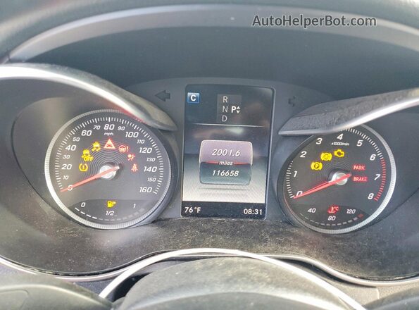 55SWF4JB9GU145581 2016 MERCEDES-BENZ C Серый Вид щитка приборов