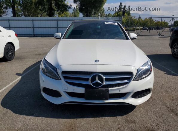 55SWF4JB9HU224458 2017 MERCEDES-BENZ C White Vista frontal