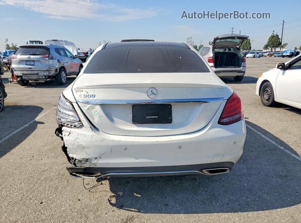 55SWF4JB9HU224458 2017 MERCEDES-BENZ C White Vista trasera
