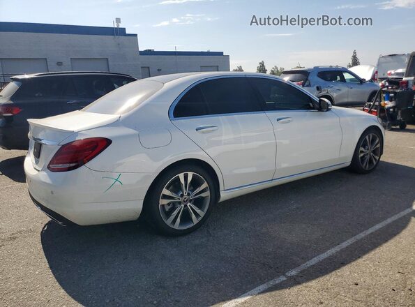 55SWF4JB9HU224458 2017 MERCEDES-BENZ C White Trasero derecho