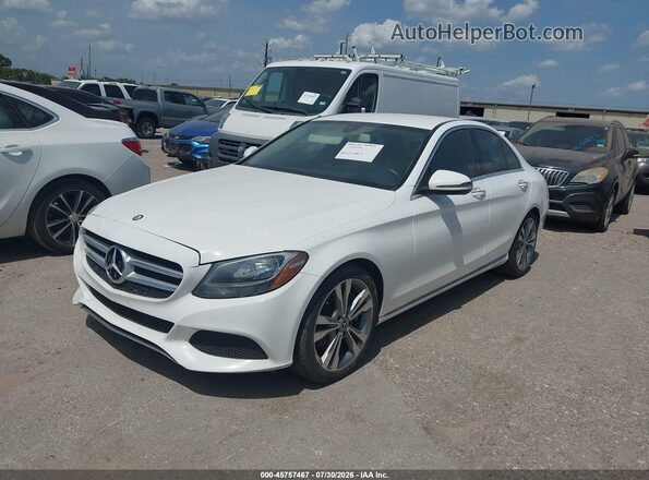 55SWF4JB9HU231362 2017 MERCEDES-BENZ C-CLASS White Front left