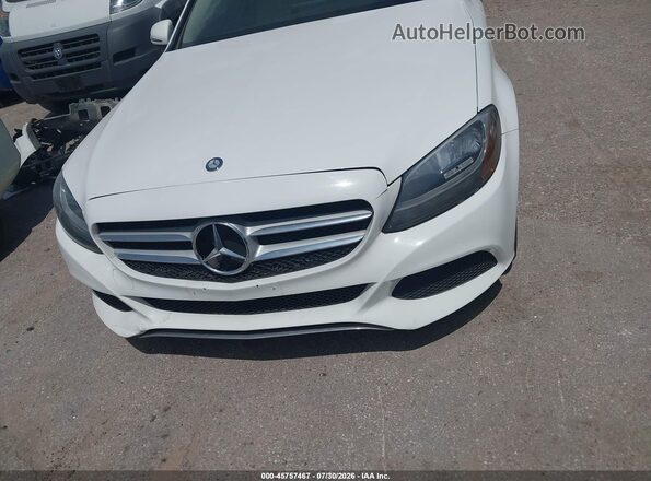 55SWF4JB9HU231362 2017 MERCEDES-BENZ C-CLASS White Instrument cluster view