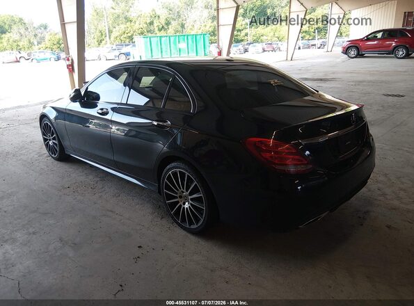 55SWF4JB9JU248071 2018 MERCEDES-BENZ C-CLASS Черный Задняя левая четверть