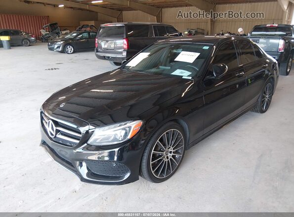 55SWF4JB9JU248071 2018 MERCEDES-BENZ C-CLASS Черный Передняя левая четверть