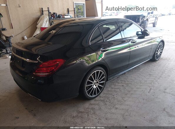 55SWF4JB9JU248071 2018 MERCEDES-BENZ C-CLASS Черный Задняя правая четверть