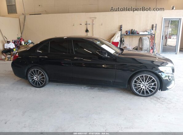 55SWF4JB9JU248071 2018 MERCEDES-BENZ C-CLASS Черный Вид задней части салона