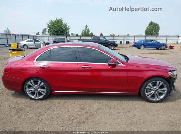 55SWF4JB9JU250158 2018 MERCEDES-BENZ C-CLASS Red Widok wnętrza 360 stopni