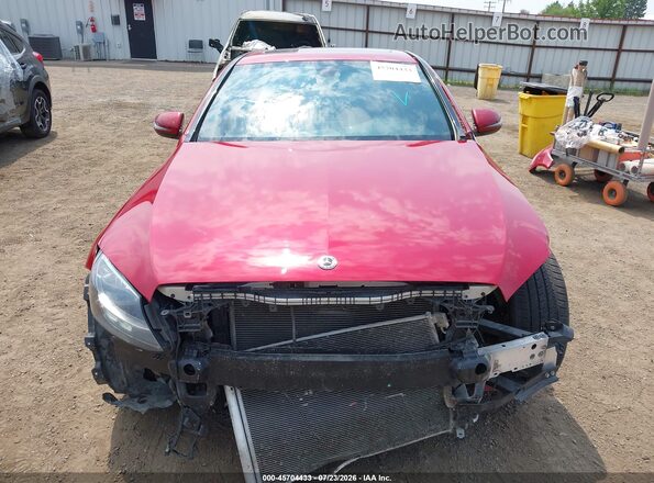55SWF4JB9JU250158 2018 MERCEDES-BENZ C-CLASS Red Widok wnętrza z tyłu
