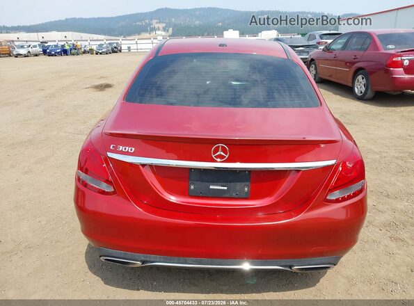 55SWF4JB9JU250158 2018 MERCEDES-BENZ C-CLASS Red 