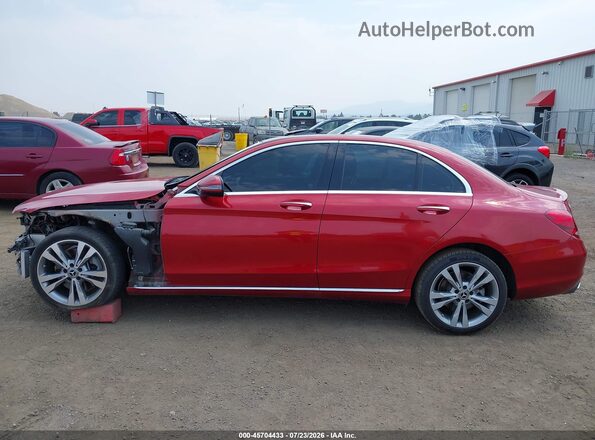 55SWF4JB9JU250158 2018 MERCEDES-BENZ C-CLASS Red 