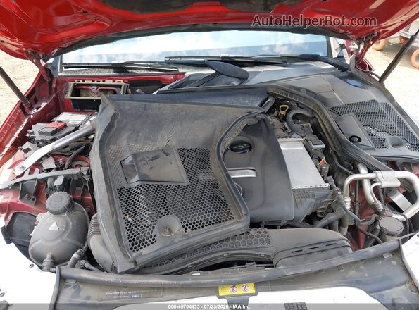 55SWF4JB9JU250158 2018 MERCEDES-BENZ C-CLASS Red Widok z tyłu