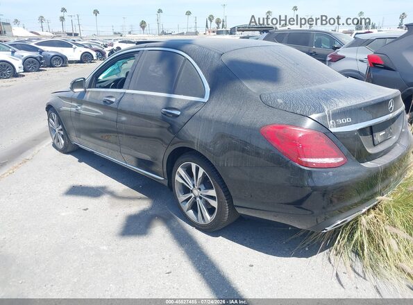 55SWF4JBXGU128630 2016 MERCEDES-BENZ C-CLASS Black უკანა მარცხენა