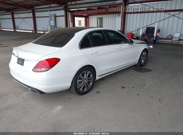 55SWF4JBXGU139806 2016 MERCEDES-BENZ C-CLASS White Trasero derecho